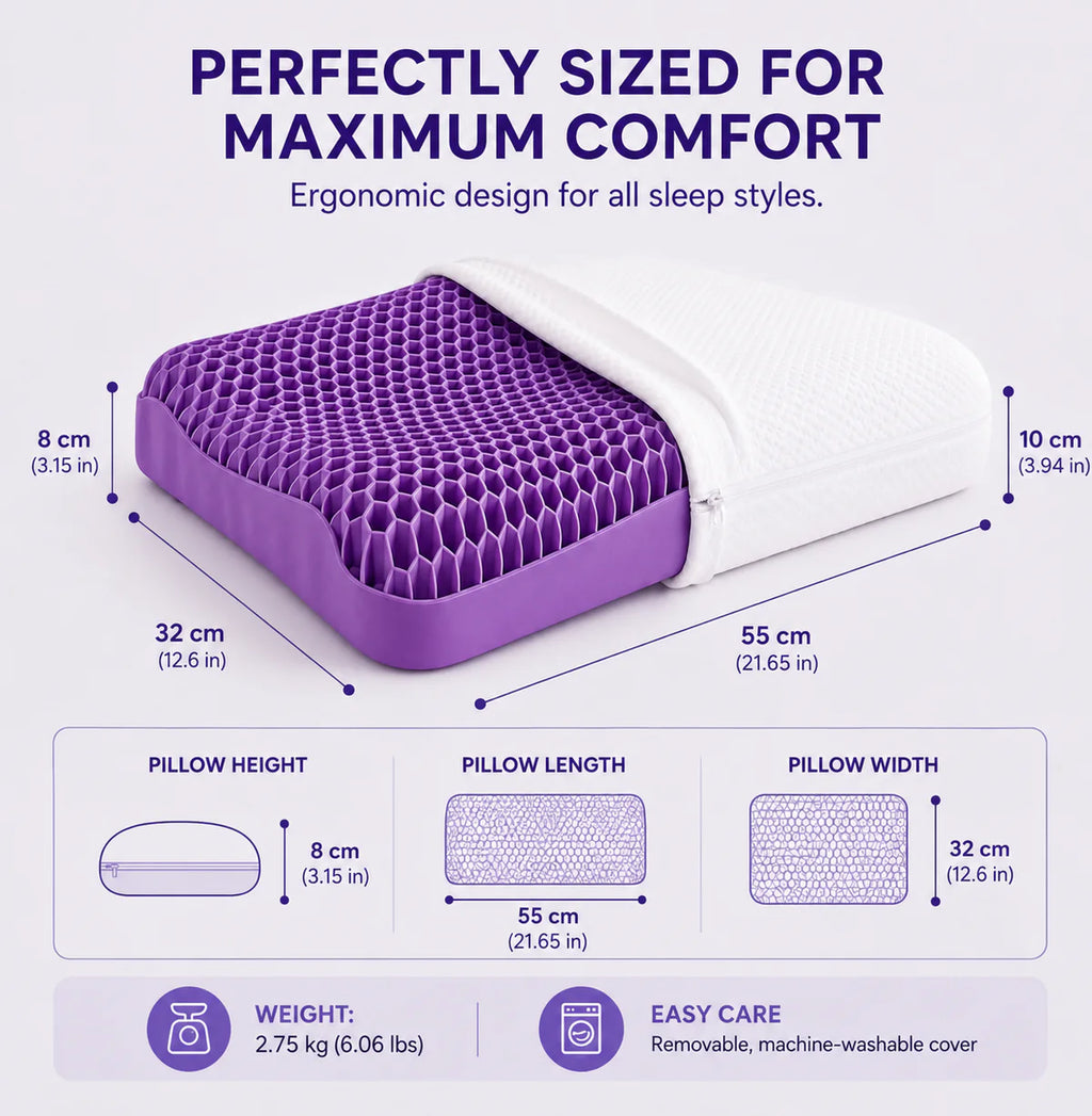 MaisonNuage™ Ergonomic Cooling Pillow